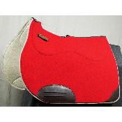 Tapis de selle Wool confort rouge, écru 